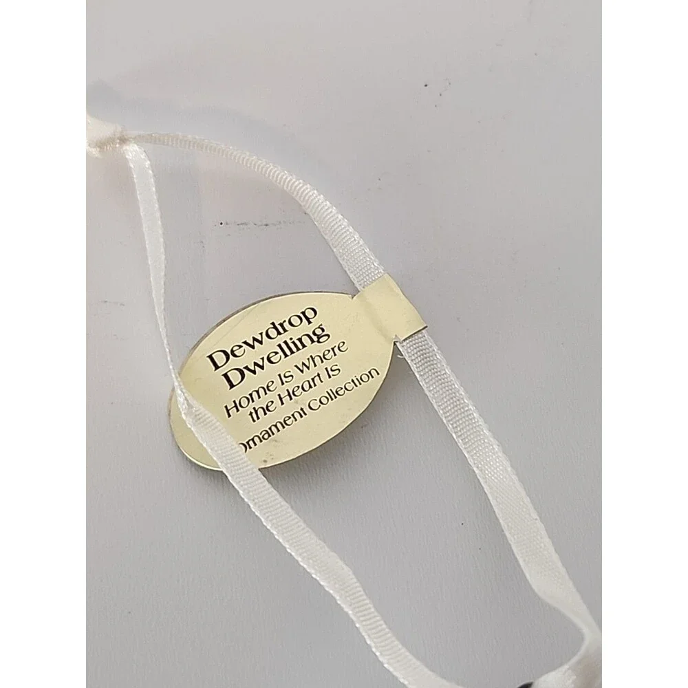 Birdhouse Ornament 2000 Bradford Editions Dewdrop Dwelling #68565 Porcelain
